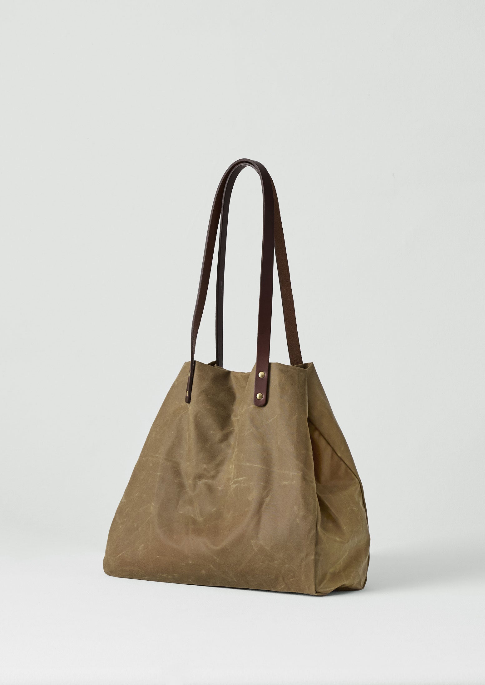Kate Sheridan Waxed Cotton Tote Sand TOAST