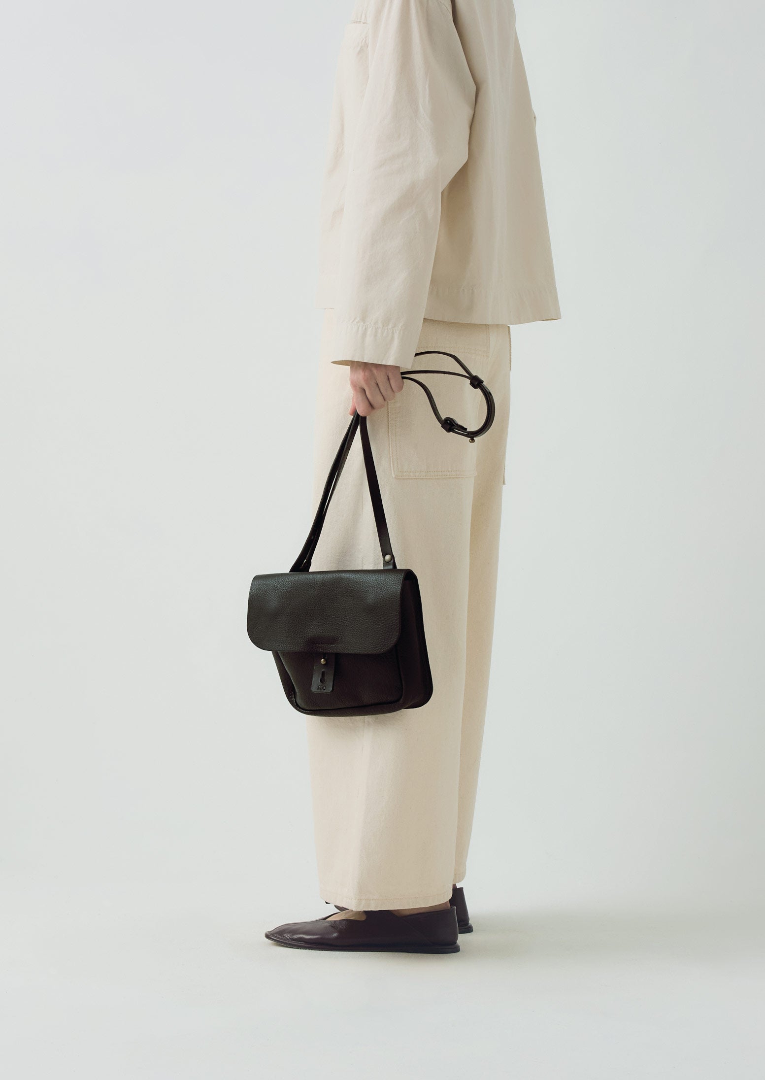 Bleu De Chauffe Leather Bag | Black