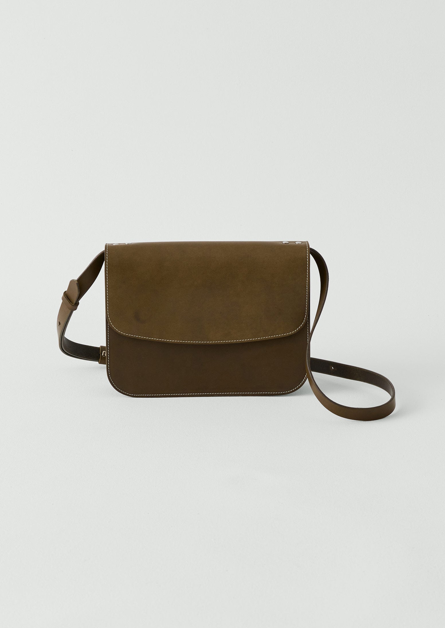 Laperruque Leather Cross Body Bag | Olive | TOAST