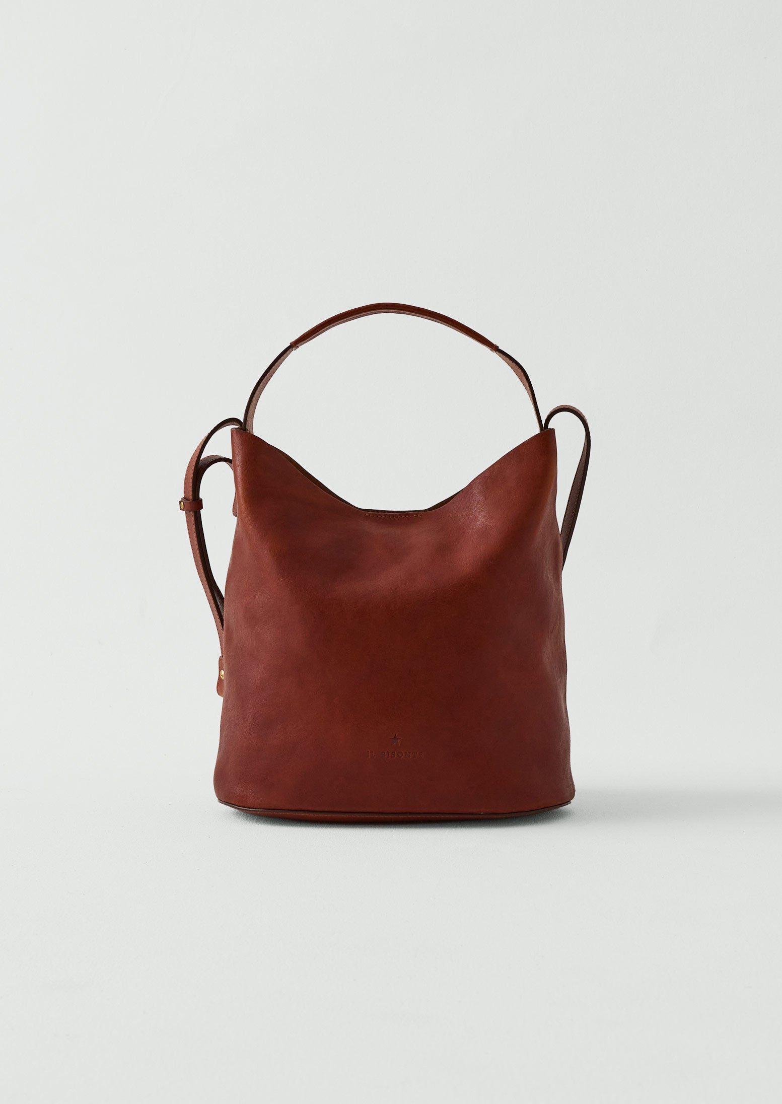 Il Bisonte Leather Bucket Bag | Sepia | TOAST