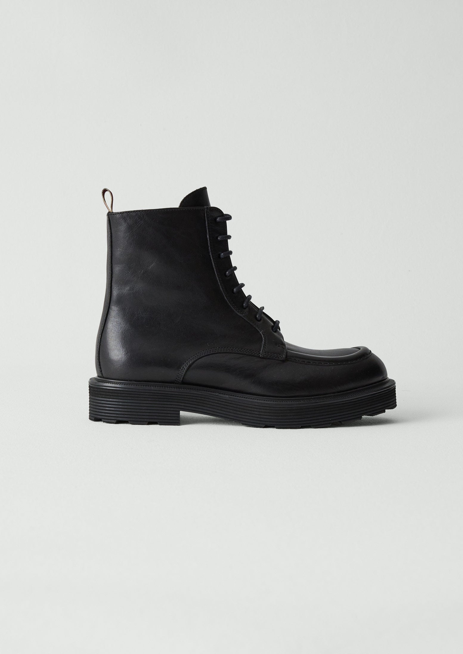 Sturlini Leather Lace Up Boots | Black | TOAST
