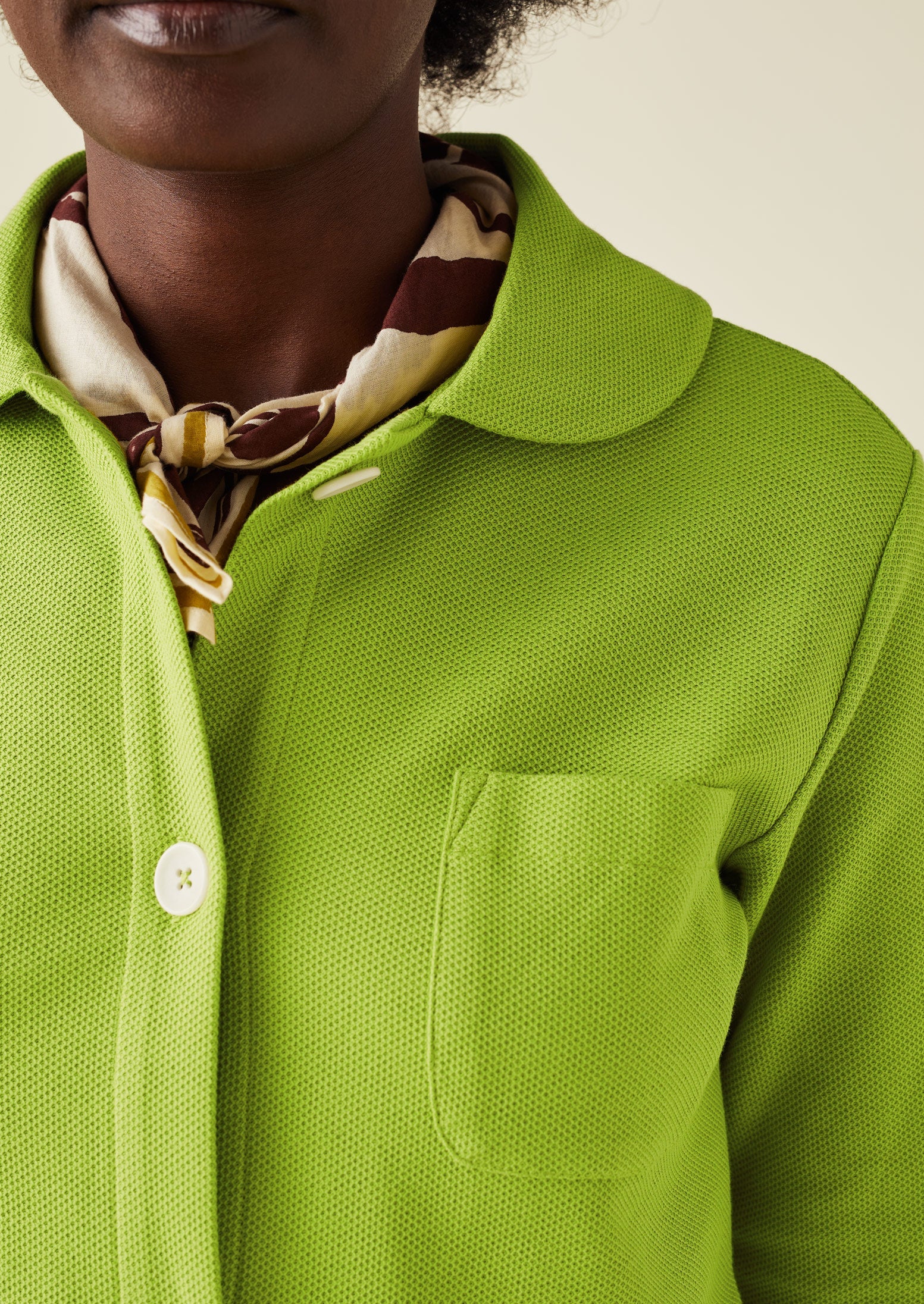 Field Flower Block Print Bandana | Damson