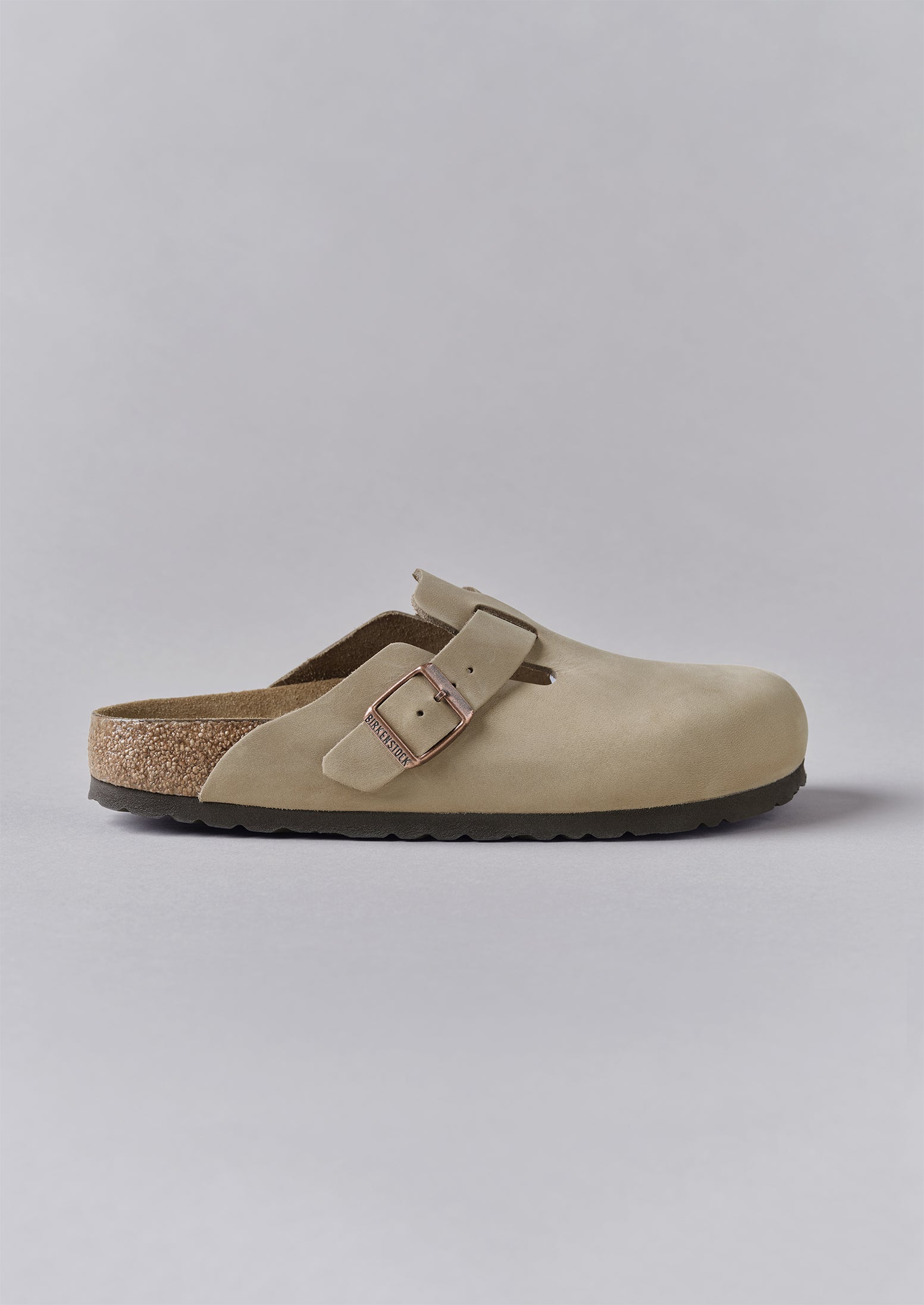Birkenstock Boston Oiled Leather Clogs | Taupe | TOAST