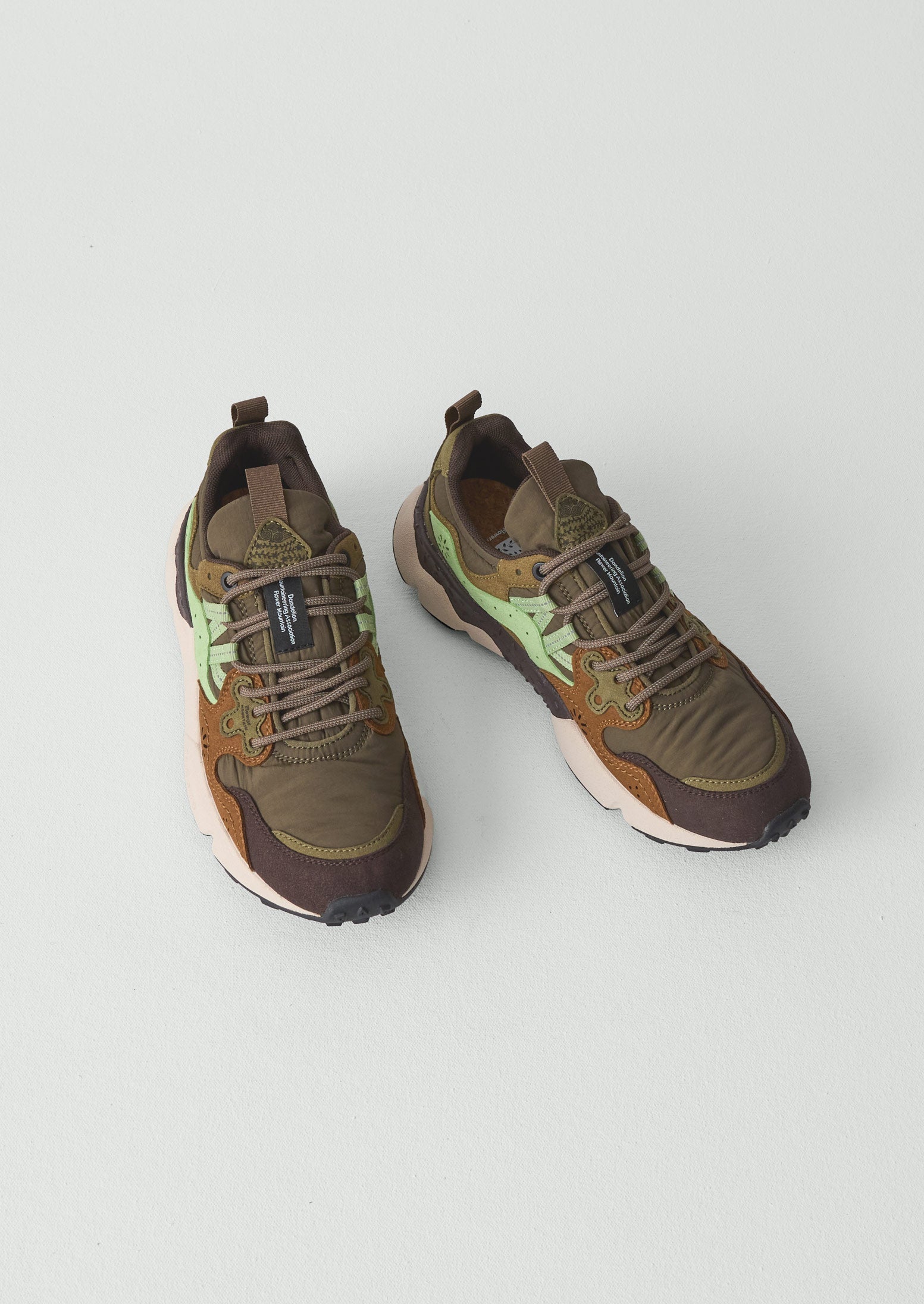 Flower Mountain Yamano Kaiso Trainers | Deep Olive | TOAST