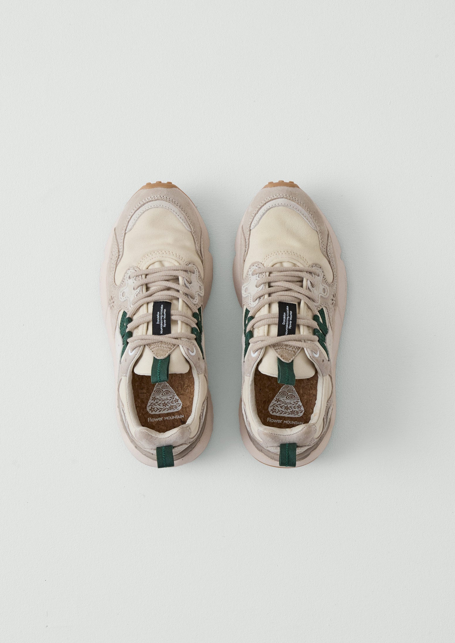 Flower Mountain Yamano Kaiso Trainers | Green/Chalk Multi