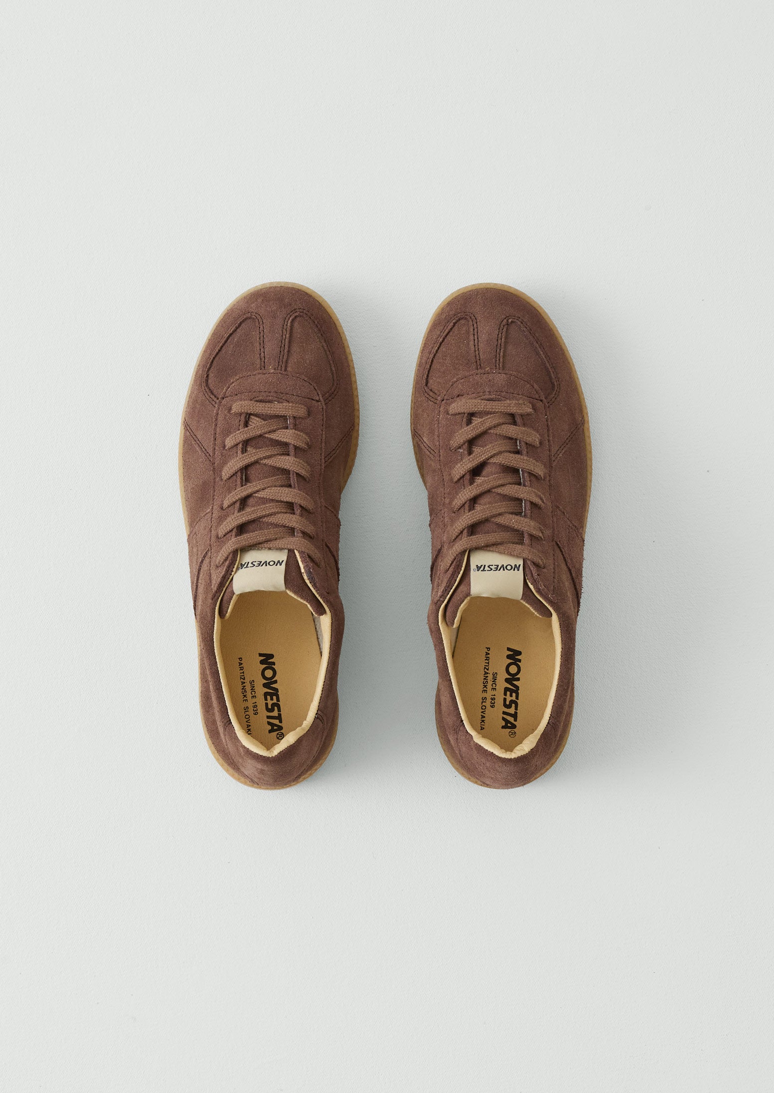 Novesta Gat Suede Trainers | Brown | TOAST
