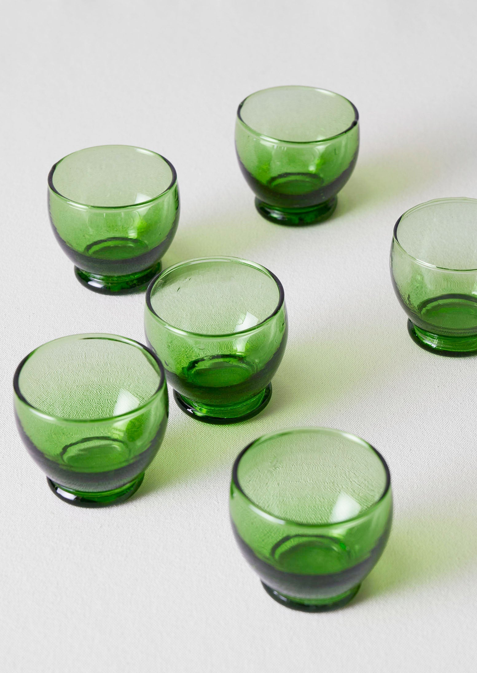 Rounded Moroccan Glasses Set | Green | TOAST