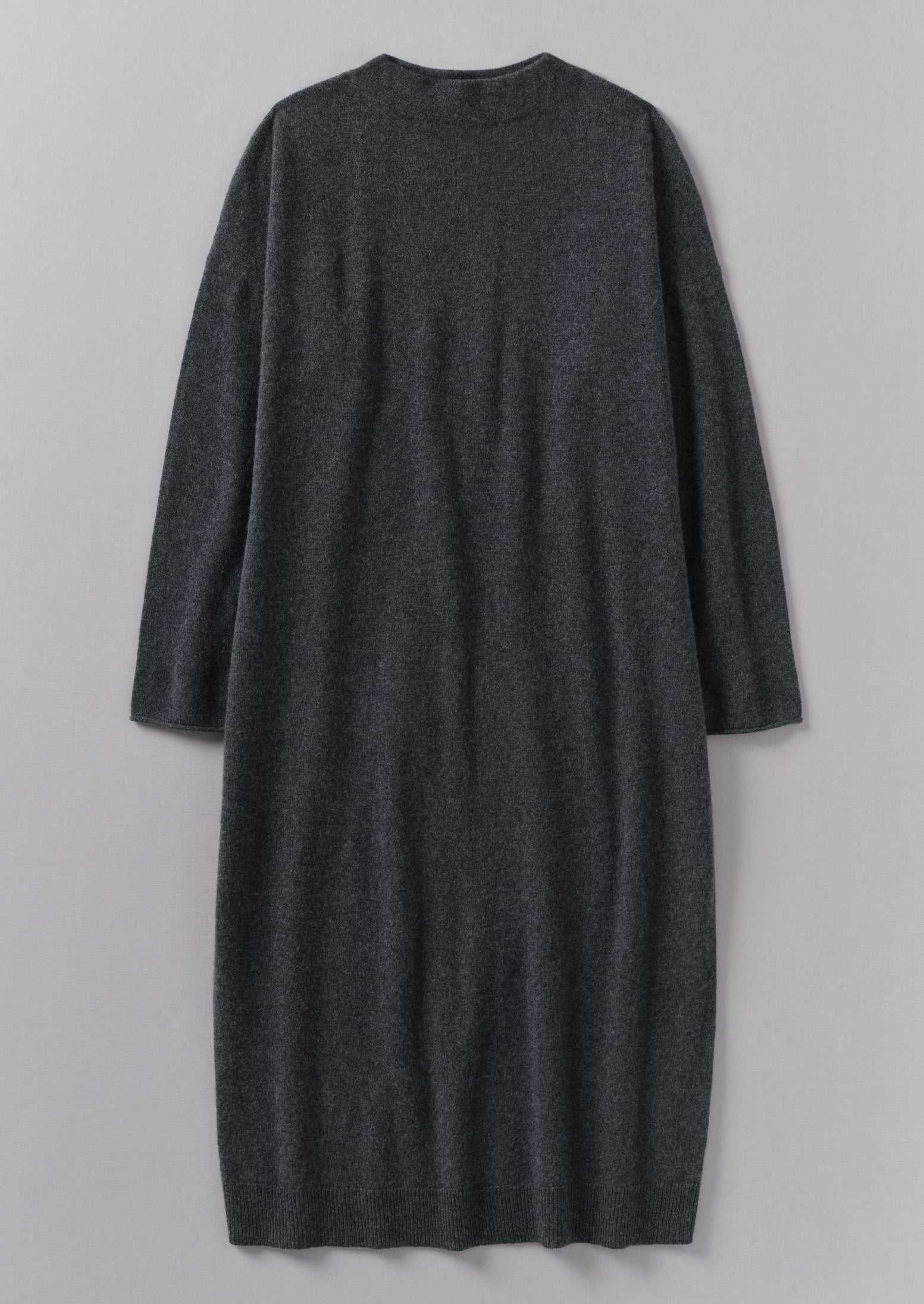 Wool Cashmere Jumper Dress | Charcoal Melange | TOAST