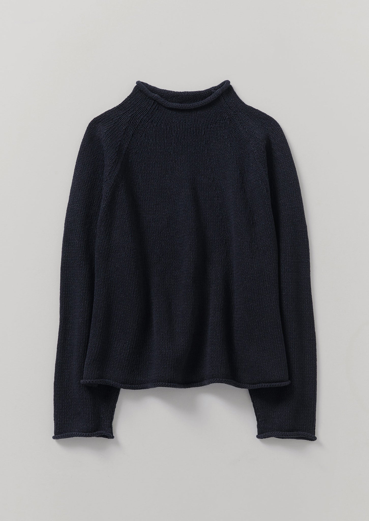 gorgeous Organic Cotton Linen Easy Sweater Dark Navy TOAST