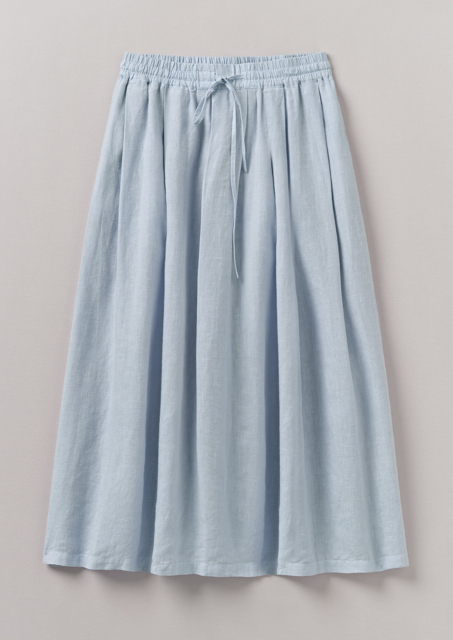 Garment Dyed Linen Skirt | Egg Blue | TOAST