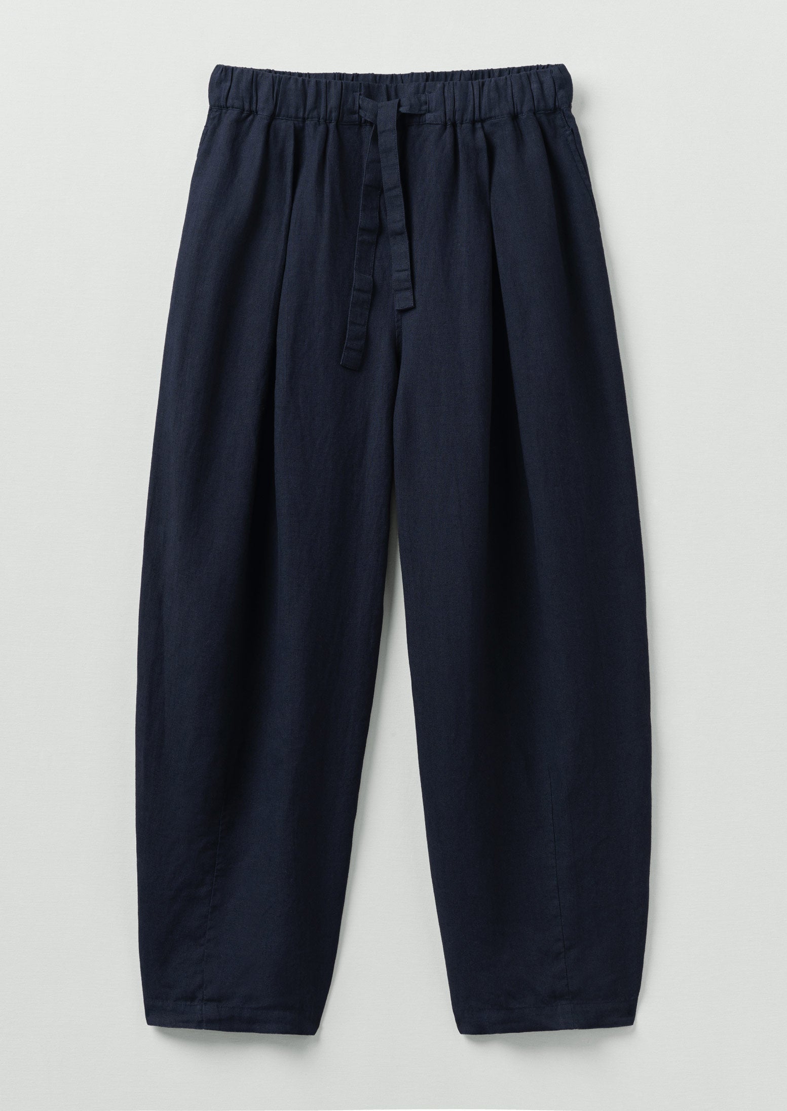 Minako Garment Dyed Linen Trousers | Midnight | TOAST