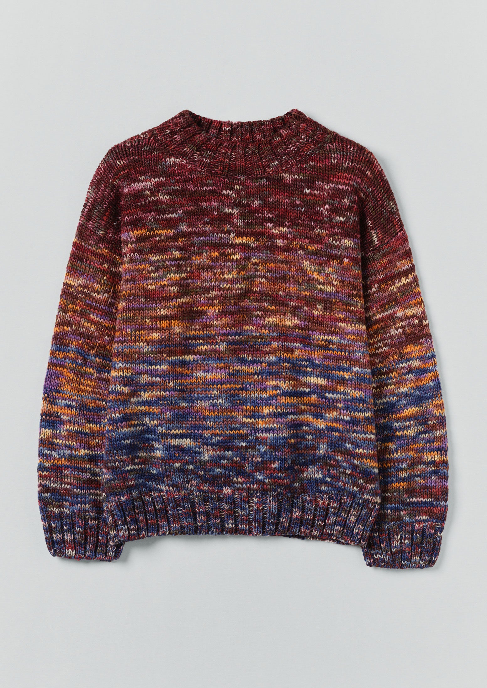 Hand Dyed Textured Sweater | Plum Multi | TOAST