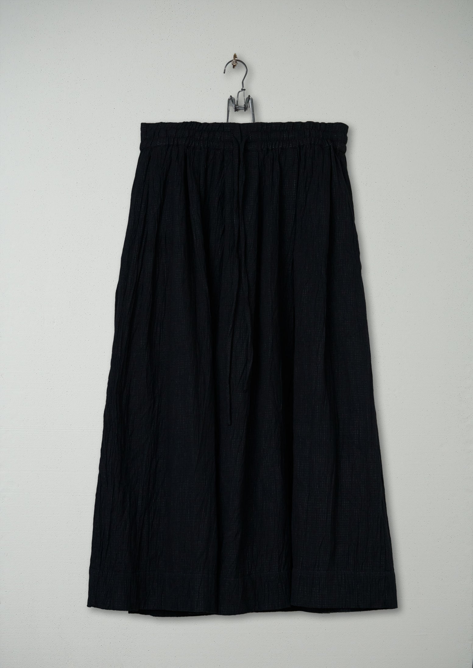 Reworn Crinkle Cotton Skirt Size XXS (327) | Black | TOAST