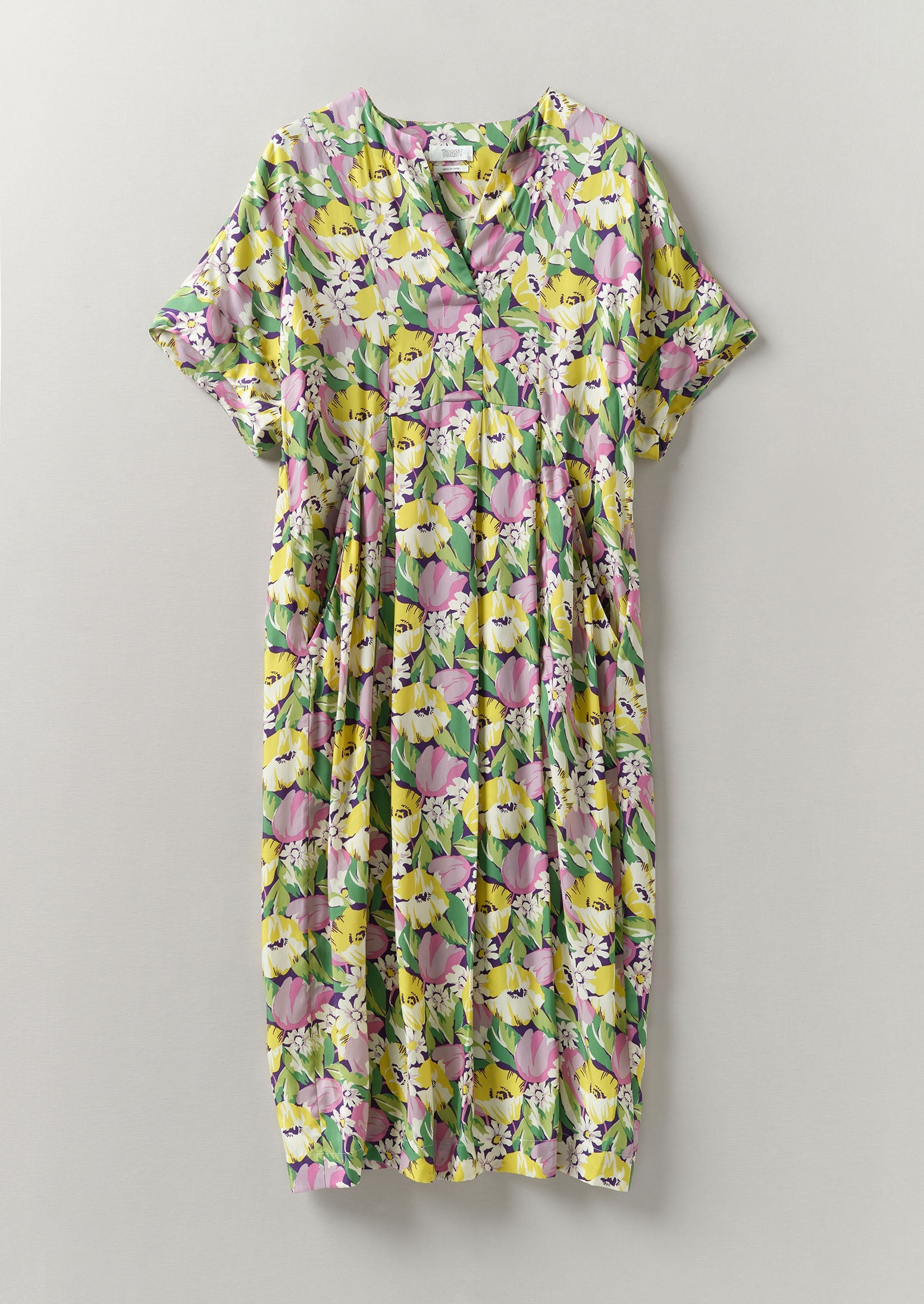 Tulip Print Easy Dress | Jaune
