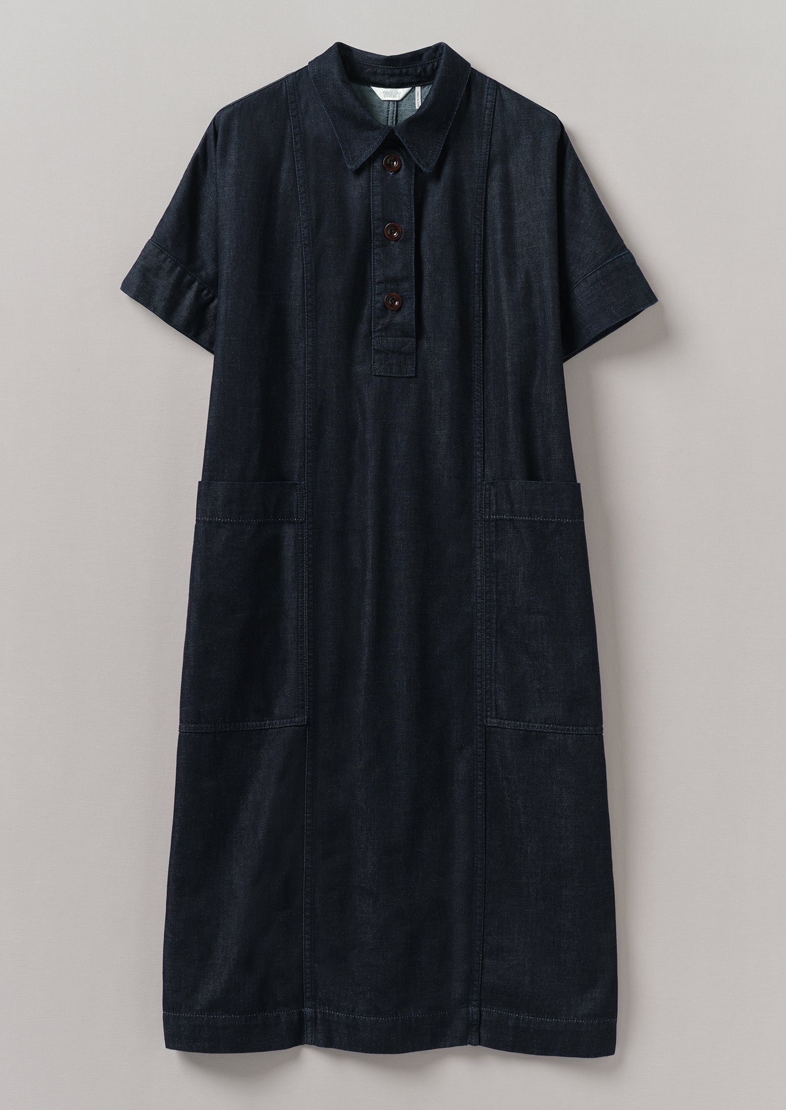 toast denim tunic dress Cotton Denim Tunic Dress | Indigo