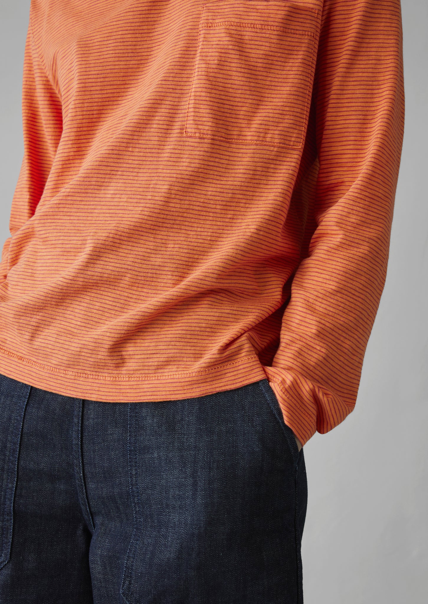 Patch Pocket Organic Cotton Tee | Coral