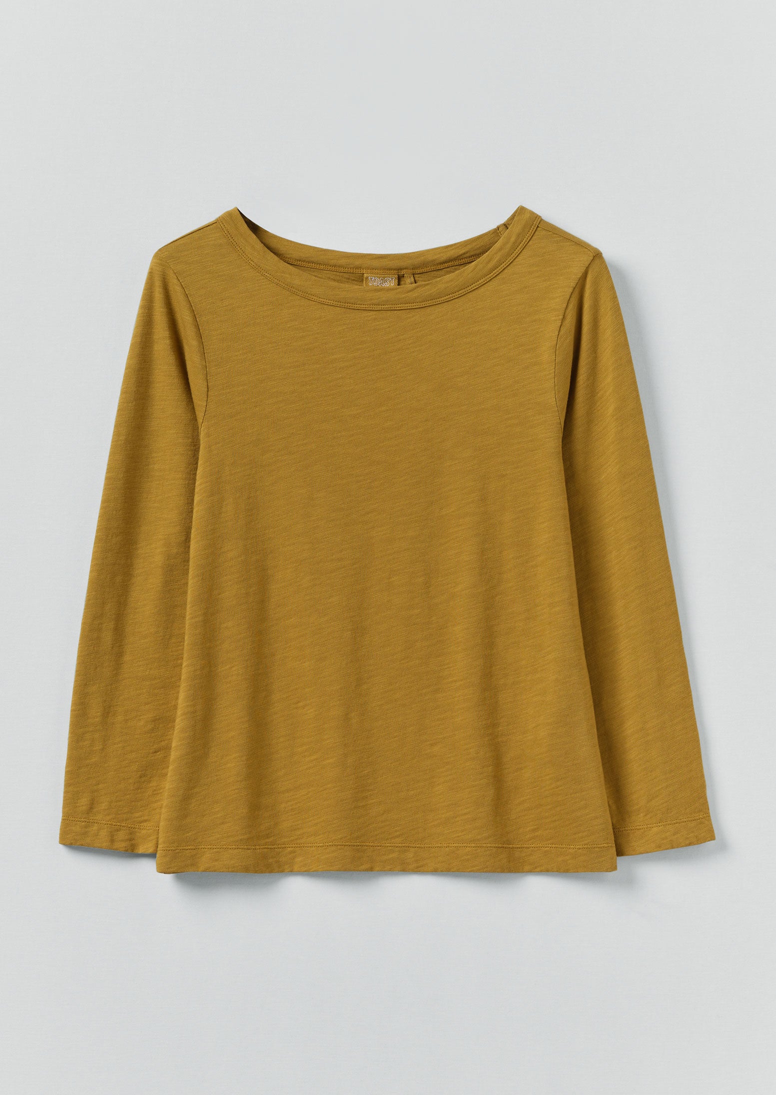 Lia Garment Dyed Boat Neck Tee | Honey | TOAST