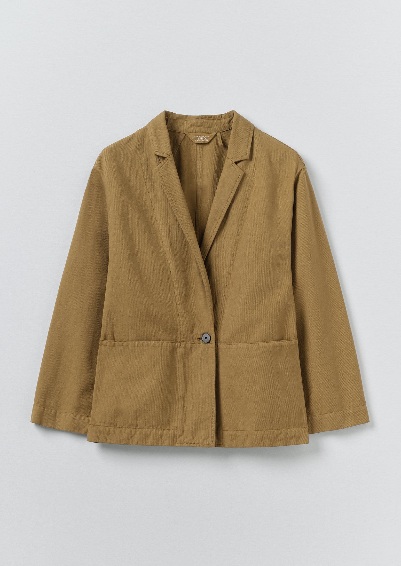 Cotton Linen Twill Jacket | Warm Sand | TOAST