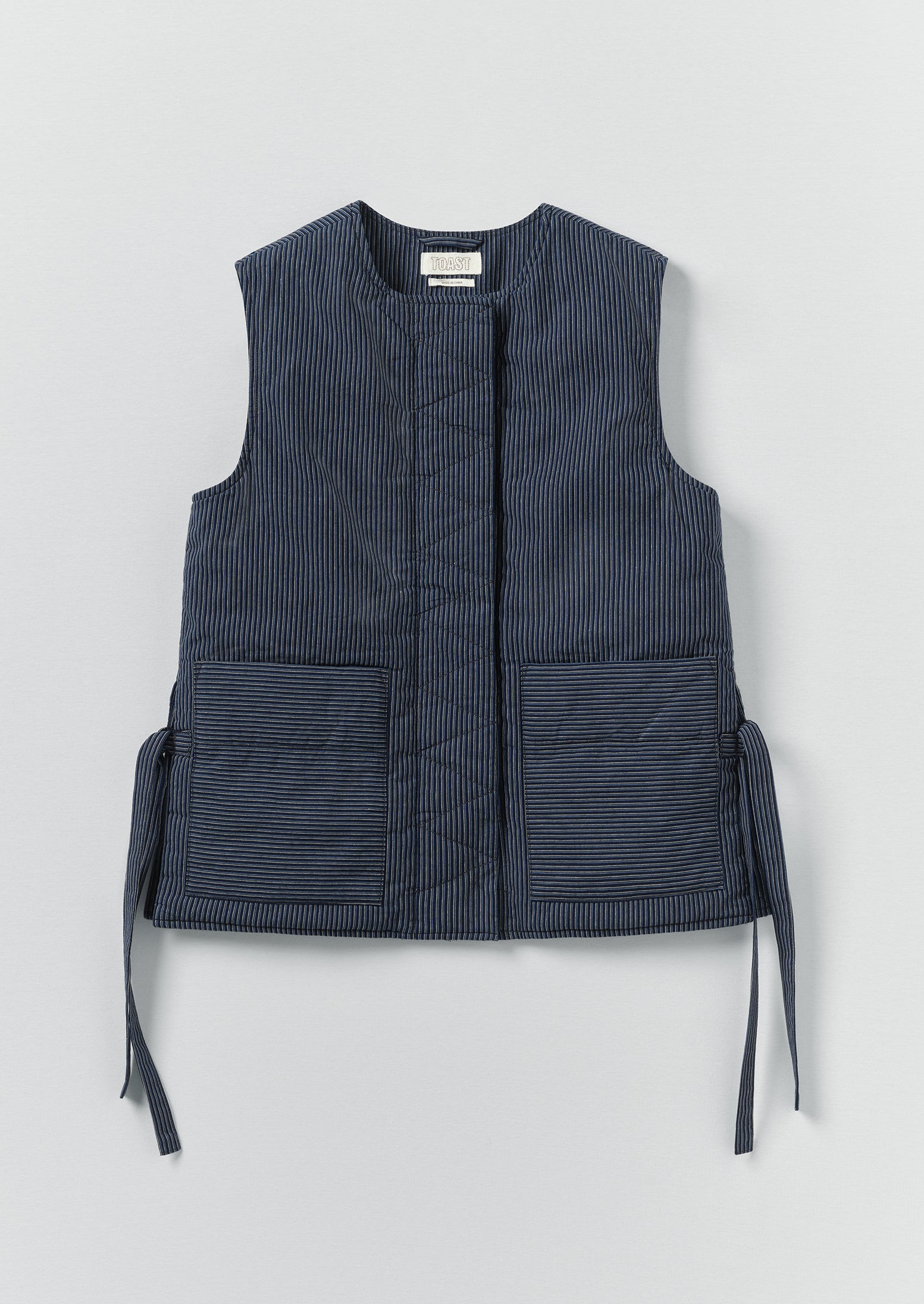 todayful Tuck Stripe Vest ネイビー Navy/White Pinstripe Darby Vest | Women's Jackets & Outerwear | J