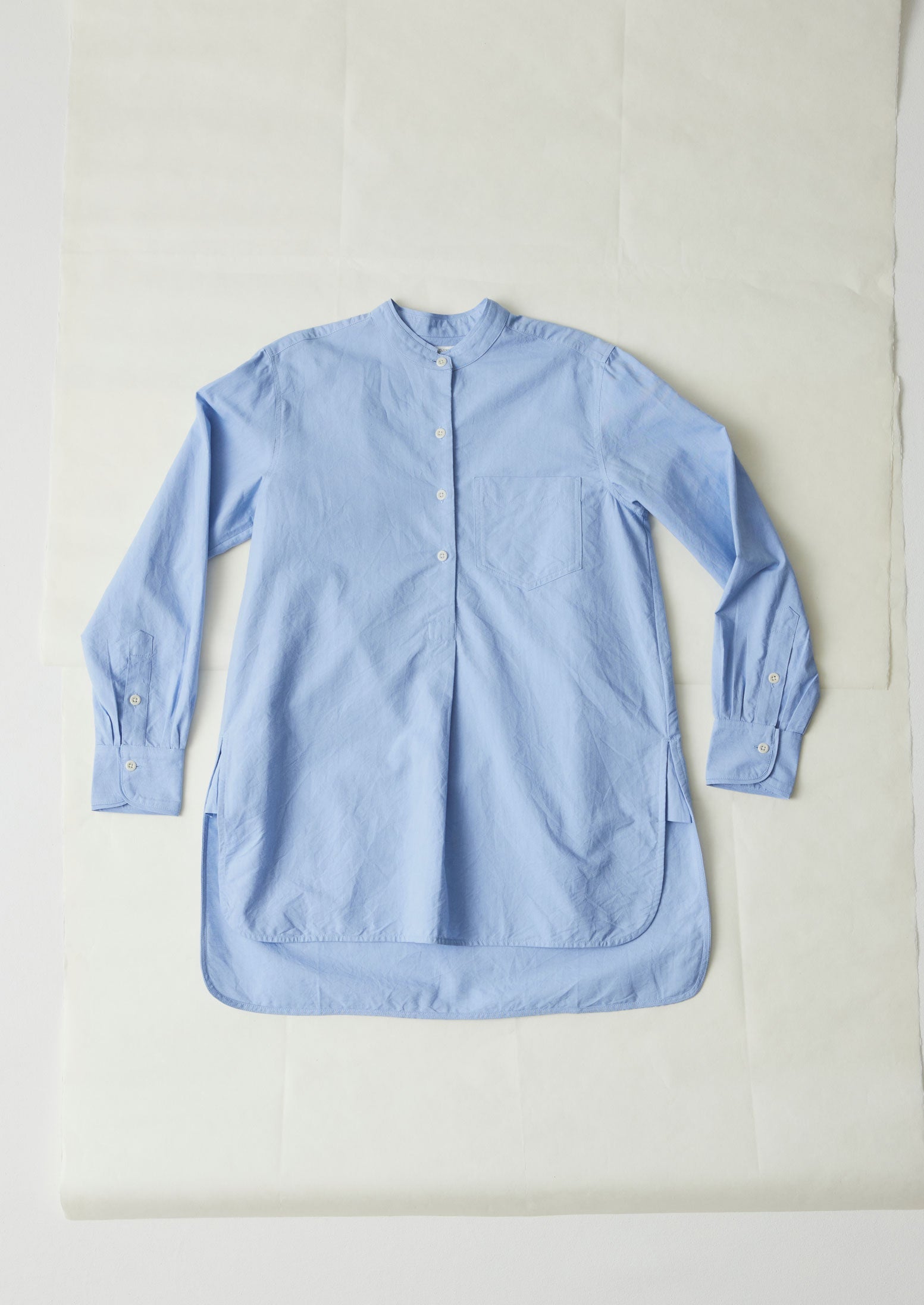 カットソー(半袖+袖なし) BED&amp;BREAKFAST  LINEN CHAMBRAY LONGSKIRT Artemis cotton chambray dress 113369 - Woman - Camomilla Italia®