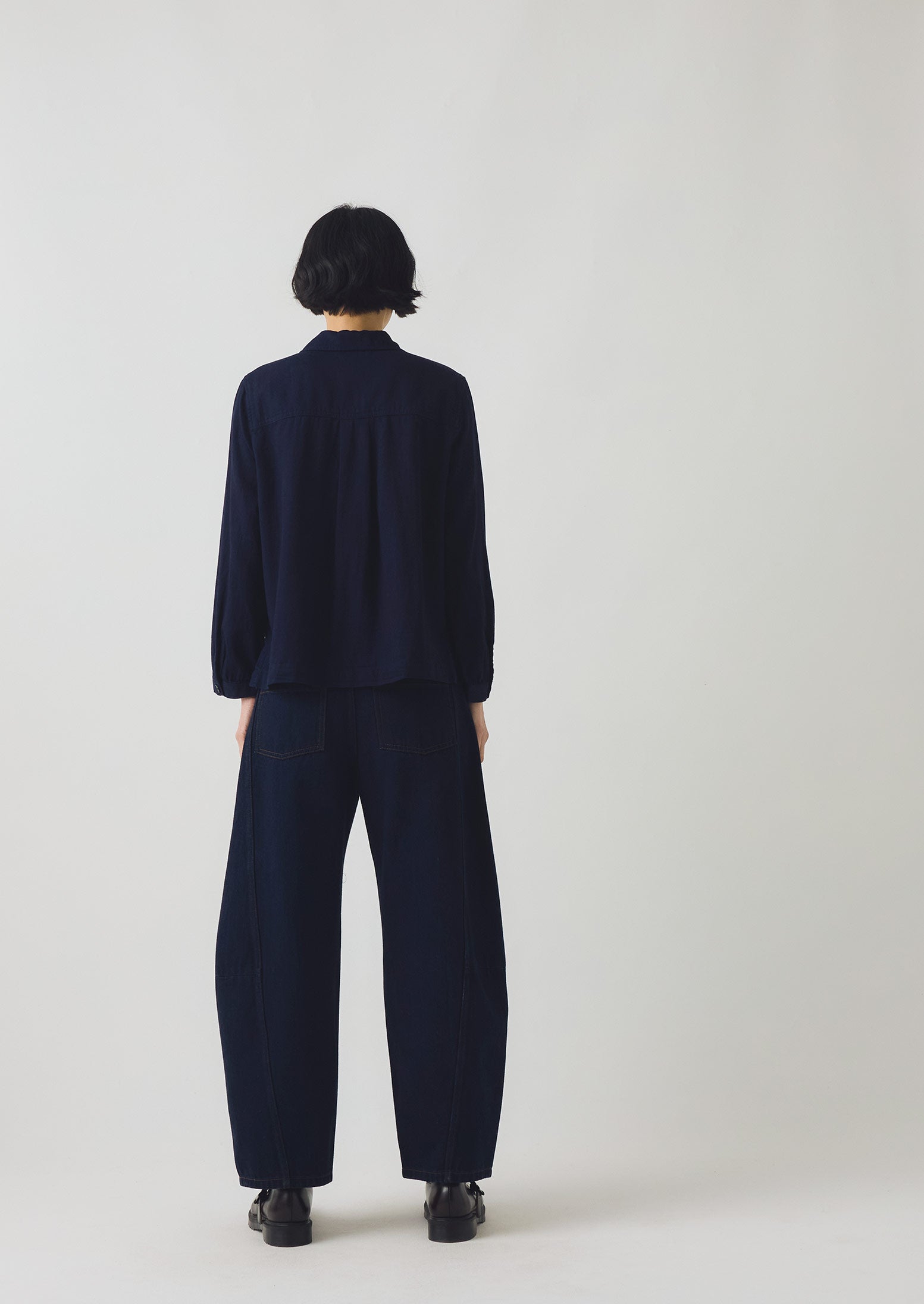 Baya Indigo Cotton Twill Shirt | Indigo