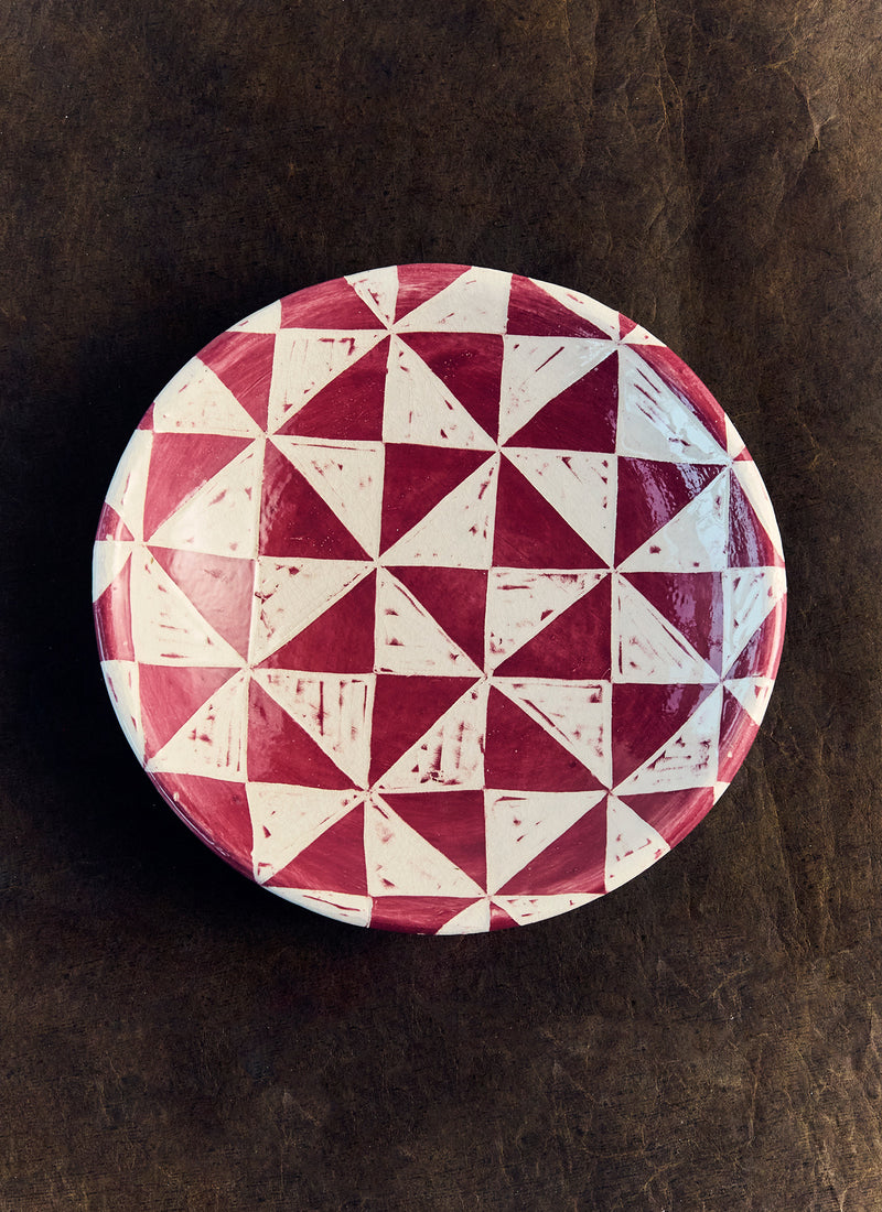 Hannah Watts Diamond Platter | Grape Multi