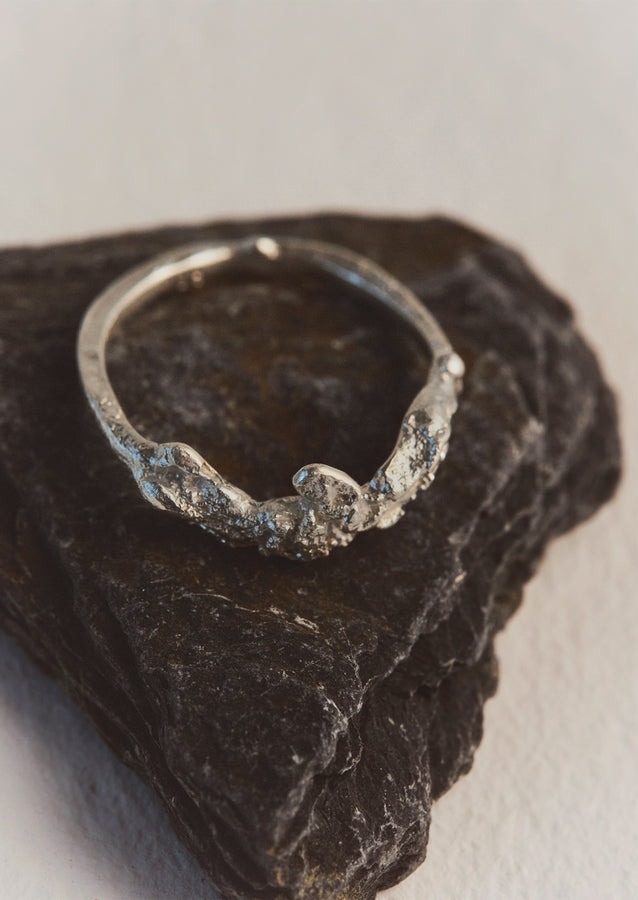 Egle Silko Texture Ring | Silver | TOAST