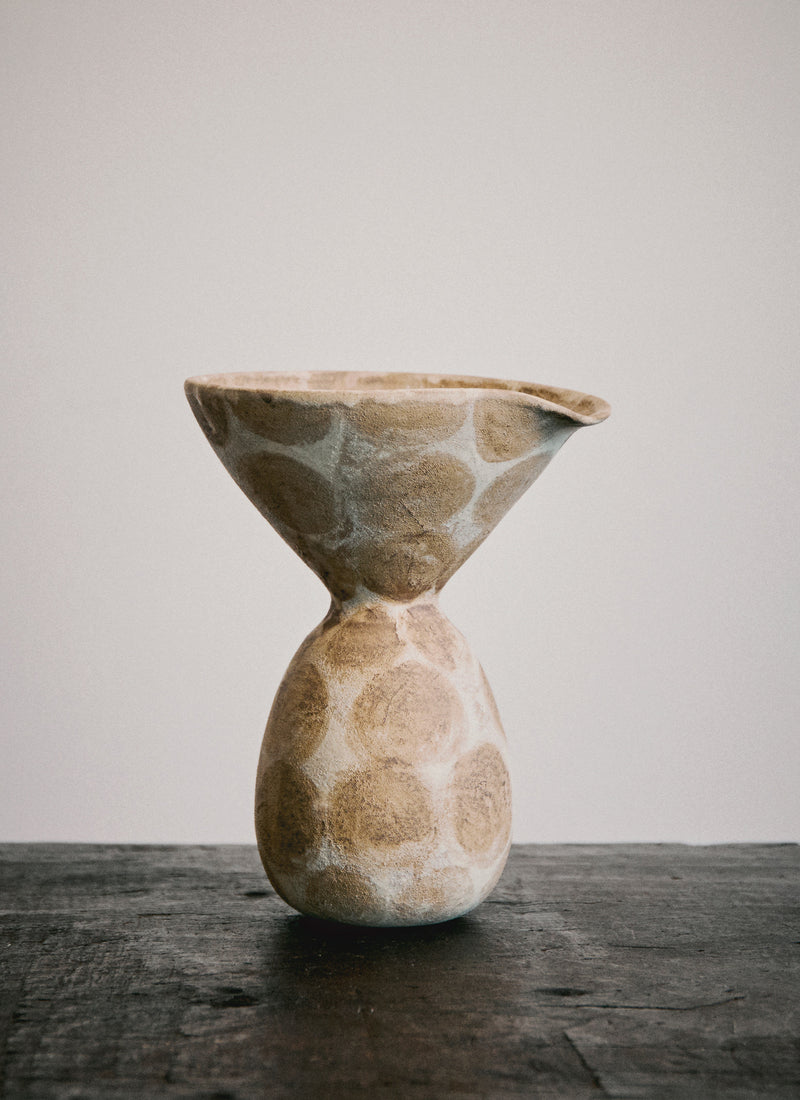 Linnan Ye Hand Thrown Sculptural Vase | Stone/Multi
