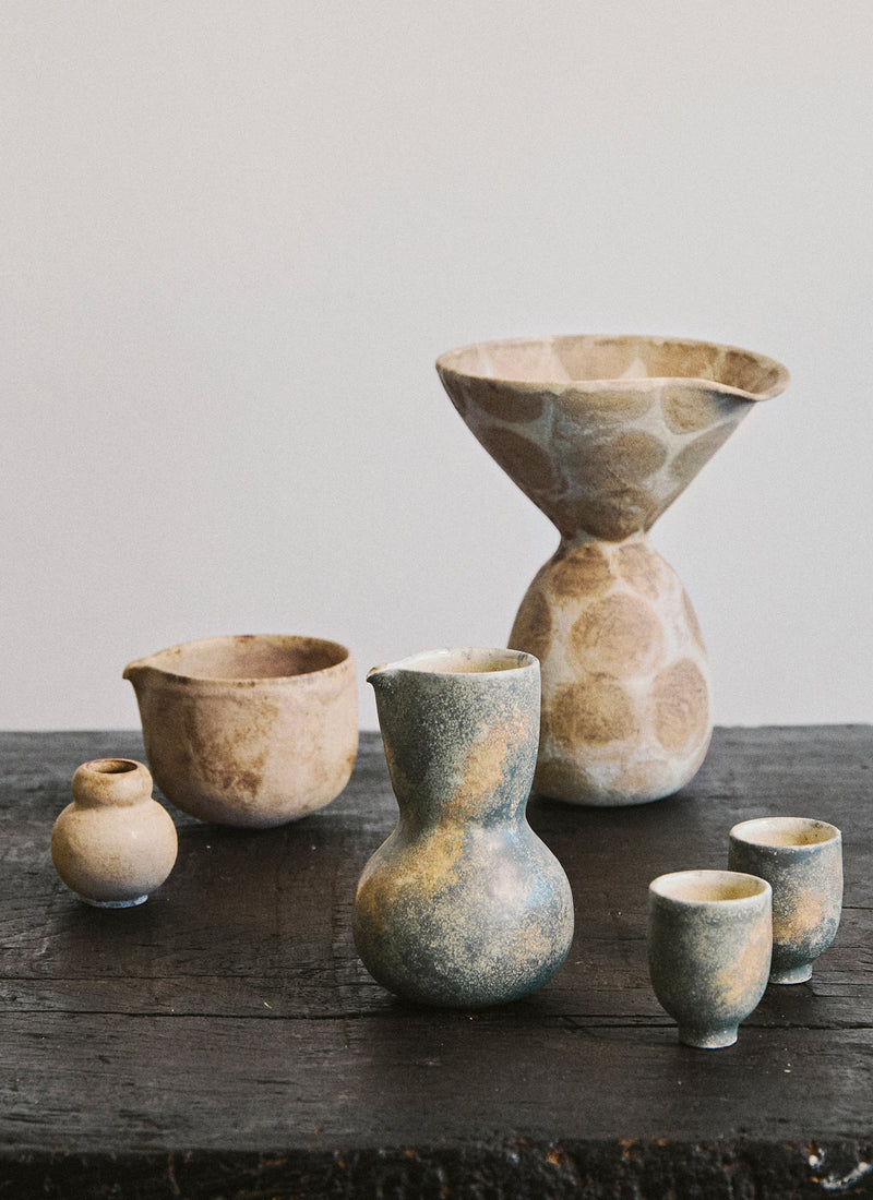 Linnan Ye Hand Thrown Cup | Stone Green
