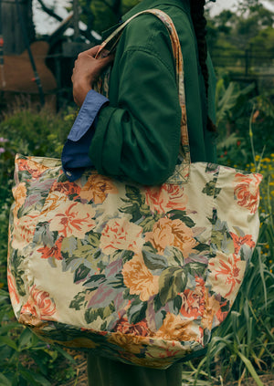 Garden Floral Waxed Cotton Tote | Multi