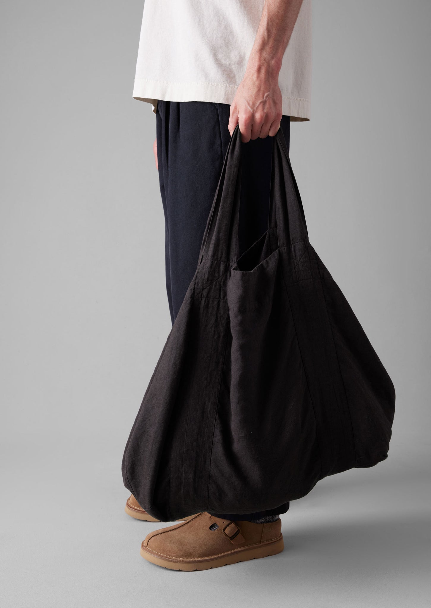Garment Dyed Linen Bag | Black Pepper