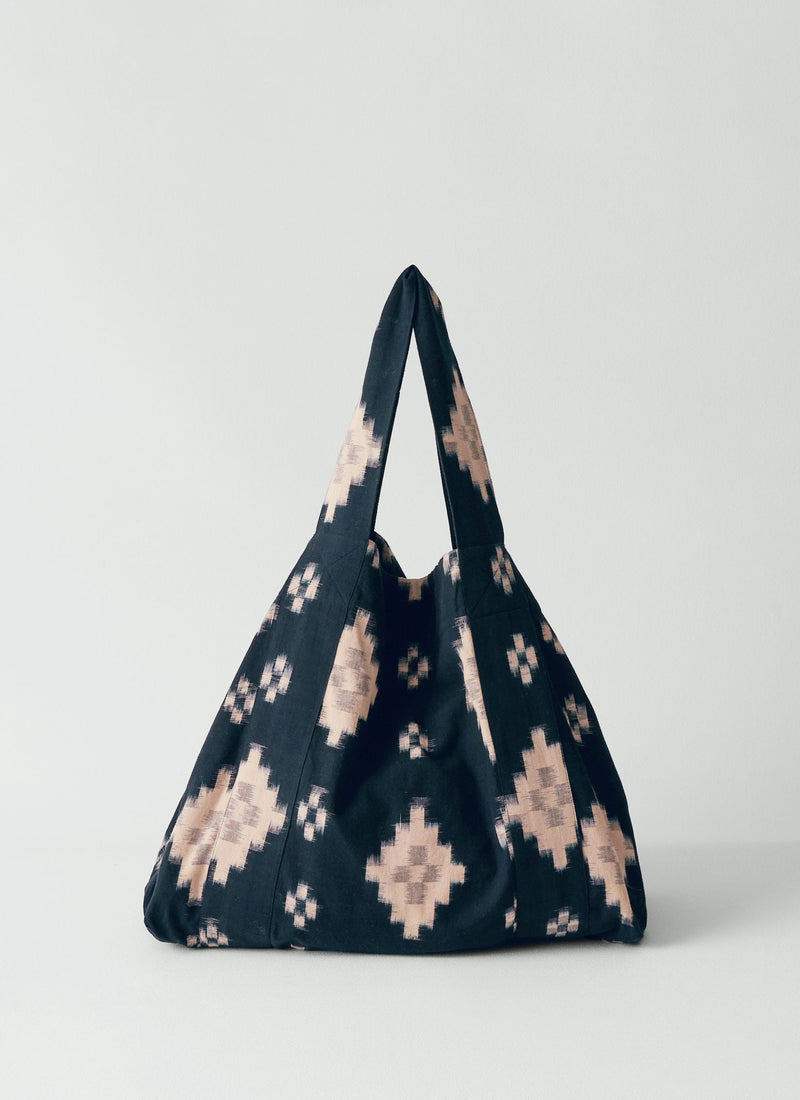 Fugue Ikat Bag | Midnight/Sand