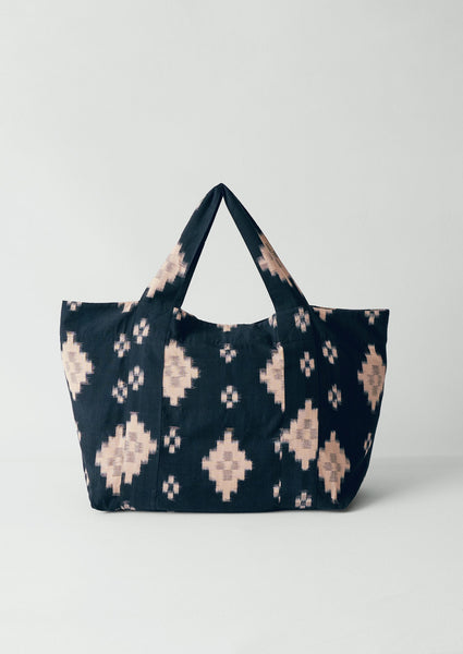 Fugue Ikat Bag Midnight Sand