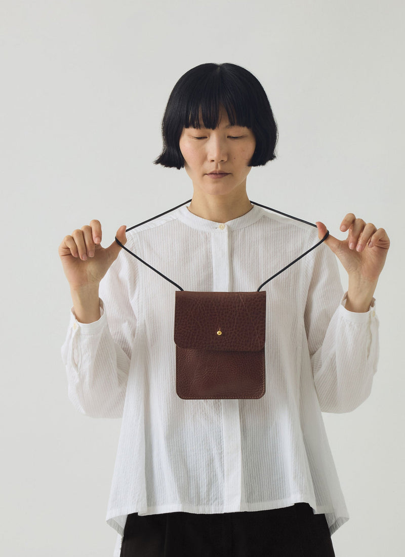 Kate Sheridan Leather Erin Pouch | Chestnut