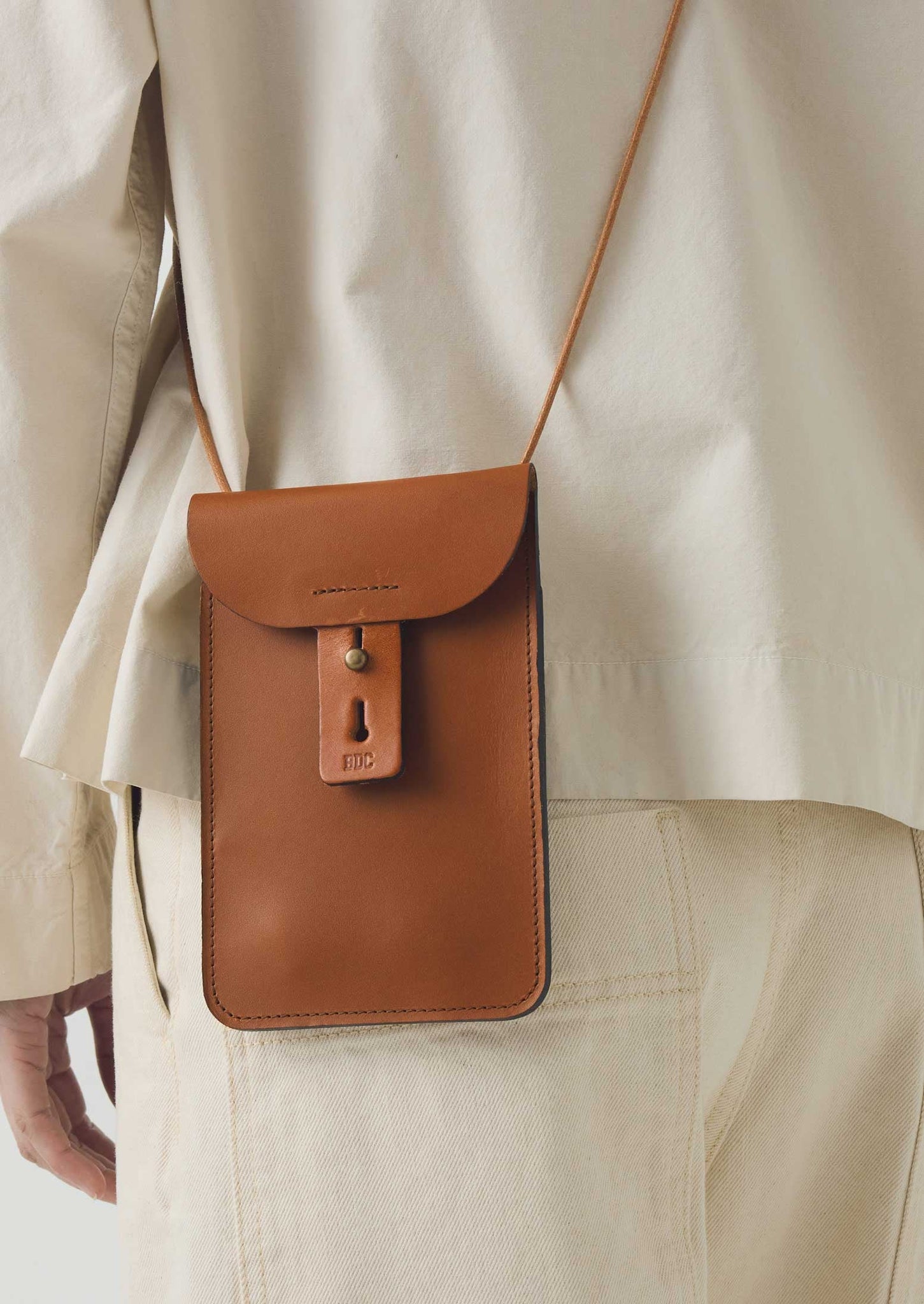 Bleu De Chauffe Leather Pouch | Tan