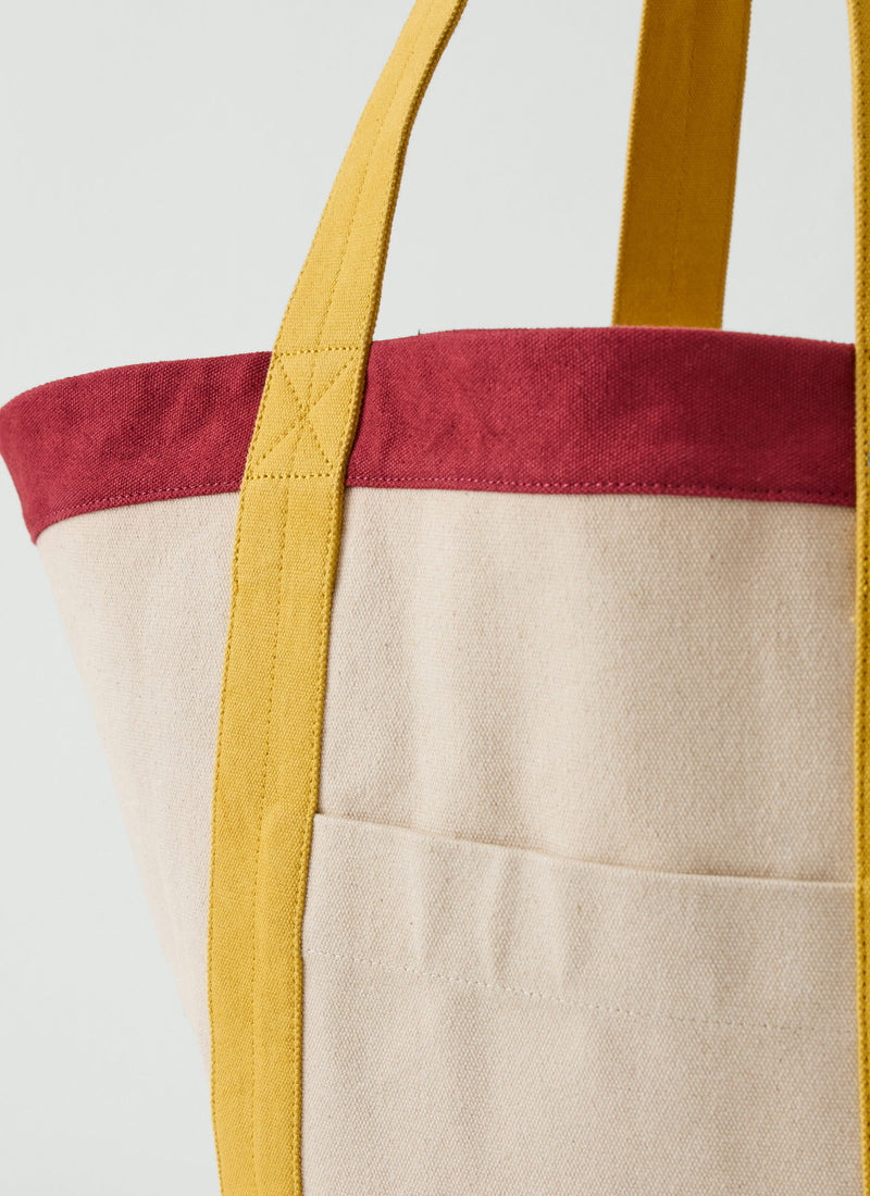 Cotton Canvas Market Bag | Pomegranate