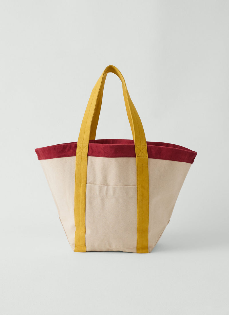 Cotton Canvas Market Bag | Pomegranate