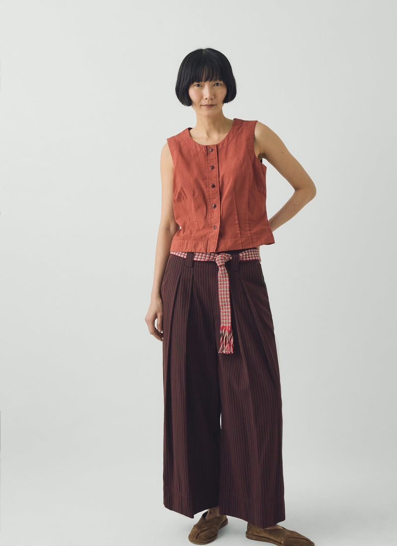 Guanabana Hand Woven Belt | Raspberry/Ecru