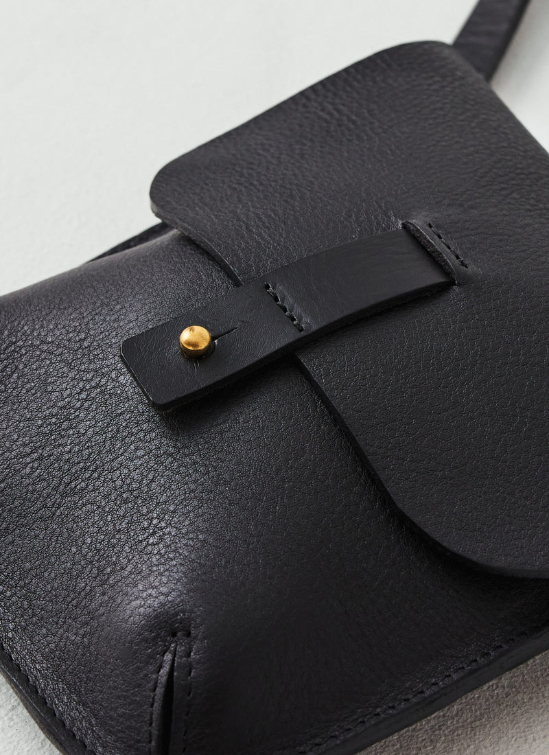 Kate Sheridan Leather Mini Field Bag | Black