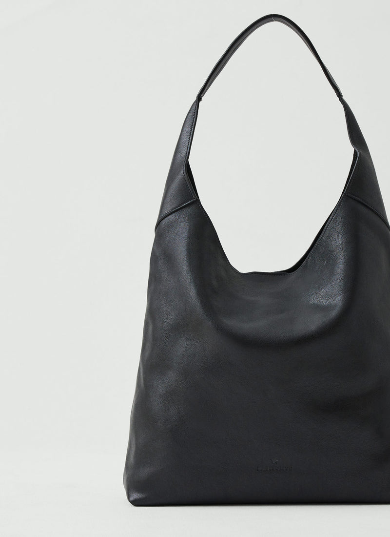 Il Bisonte Leather Shoulder Bag | Black
