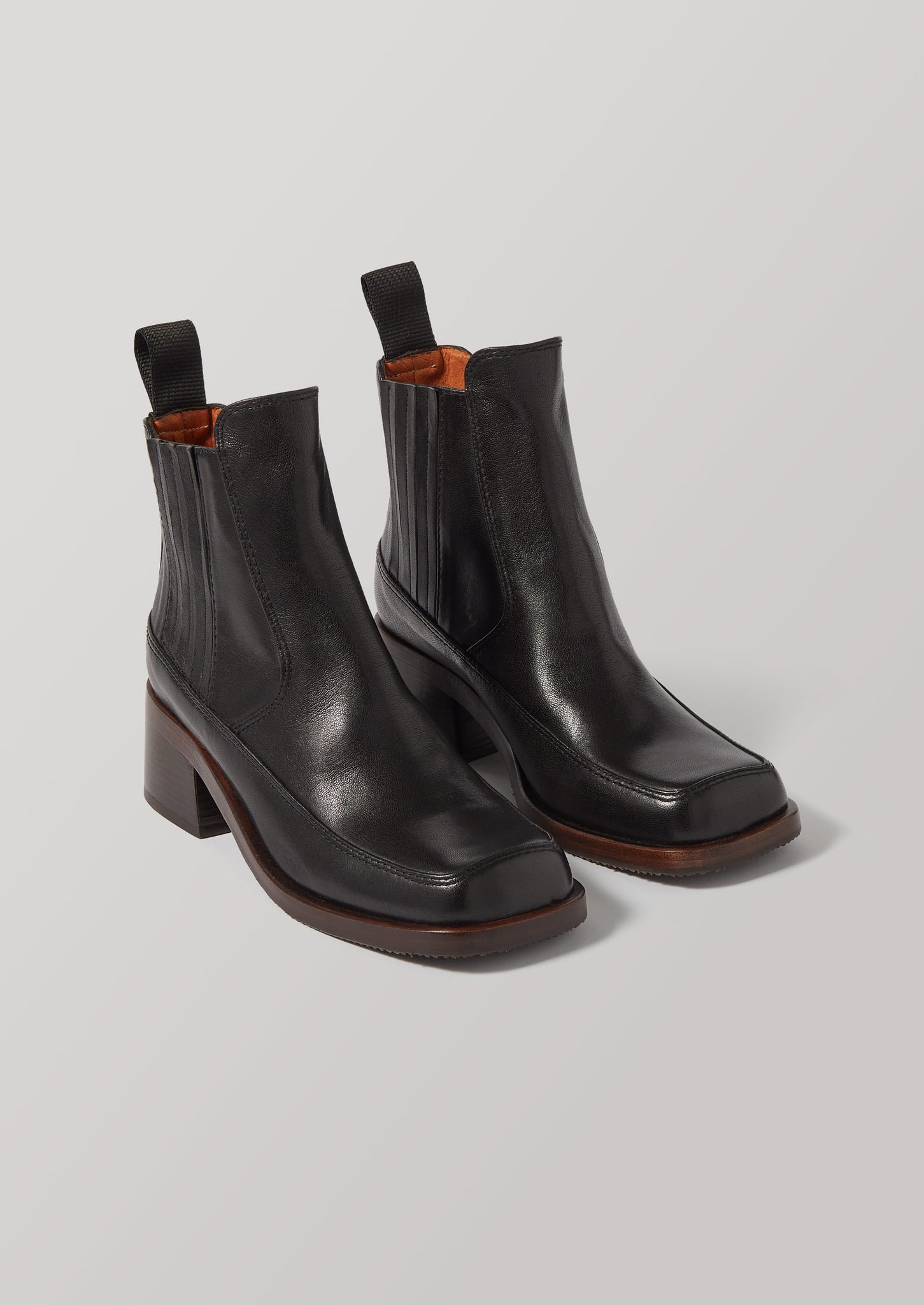 Chie Mihara Lotte Leather Boots | Black | TOAST