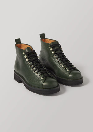 Fracap Leather Monkey Boots | Green