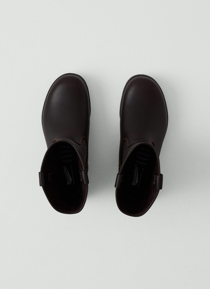 Blundstone Originals Leather Tall Pull On Boots | Dark Brown