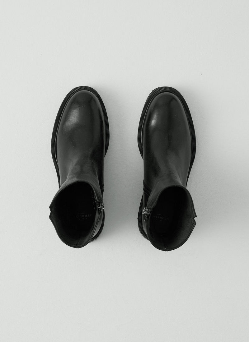 Sturlini Tall Leather Boots | Black