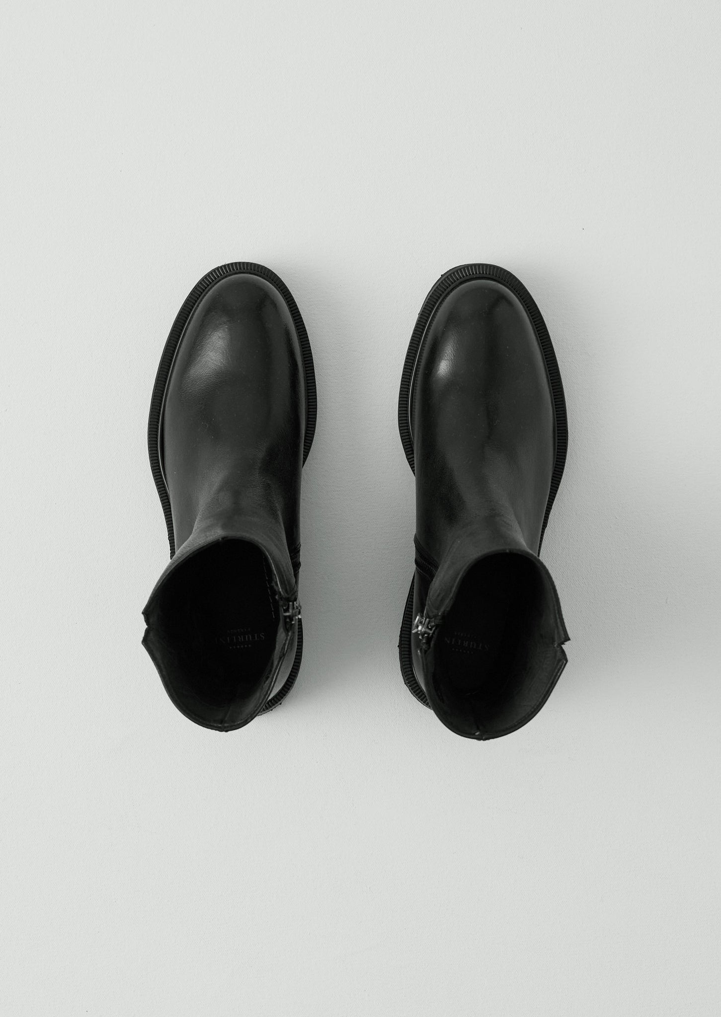 Sturlini Tall Leather Boots | Black