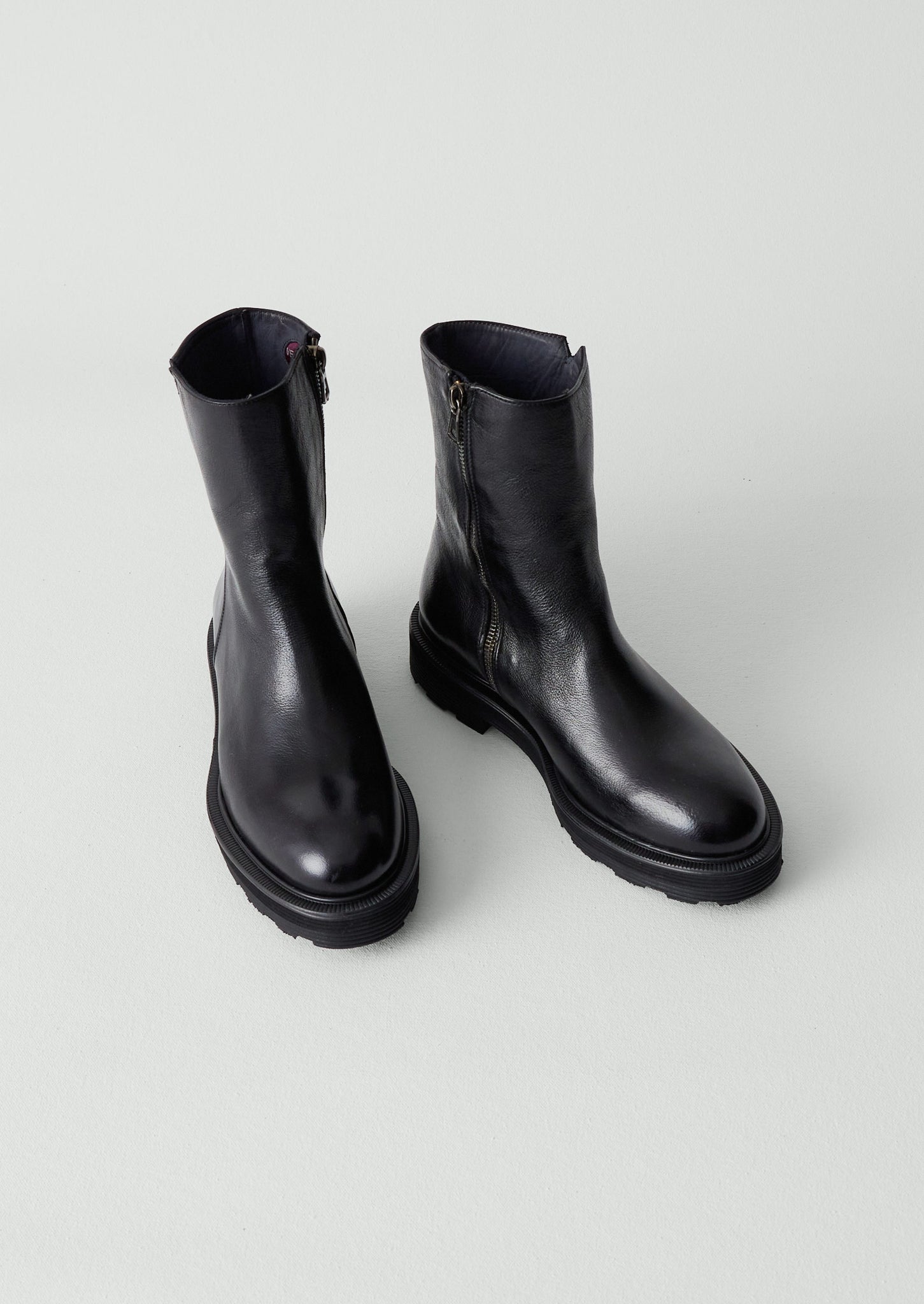 Sturlini Tall Leather Boots | Black