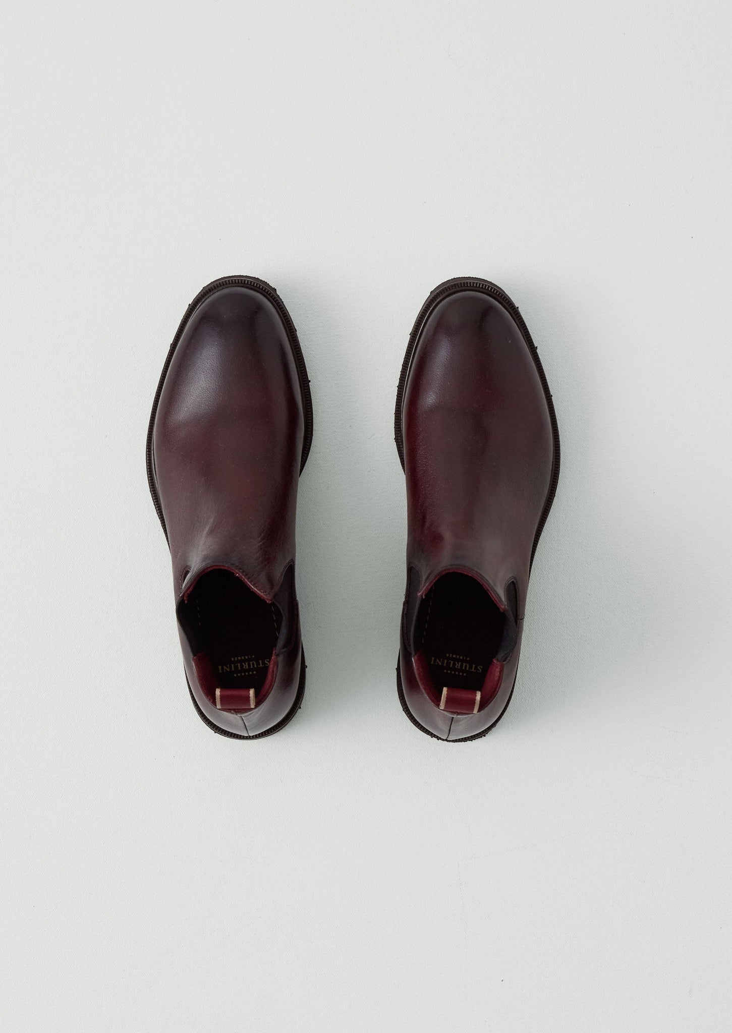 Sturlini Leather Low Chelsea Boots | Oxblood