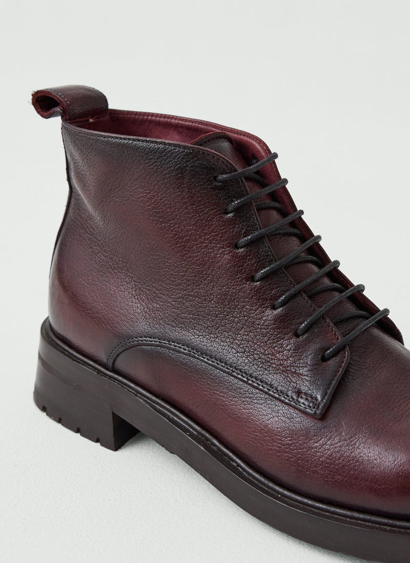 Sturlini Short Leather Boots | Oxblood