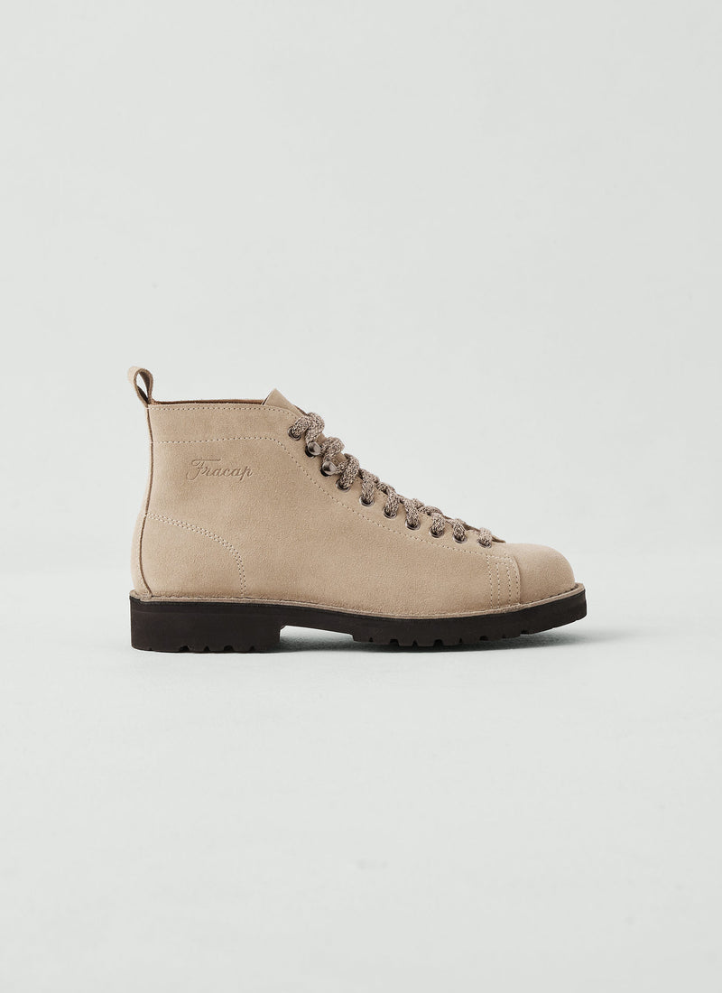 Fracap Suede Monkey Boots | Taupe