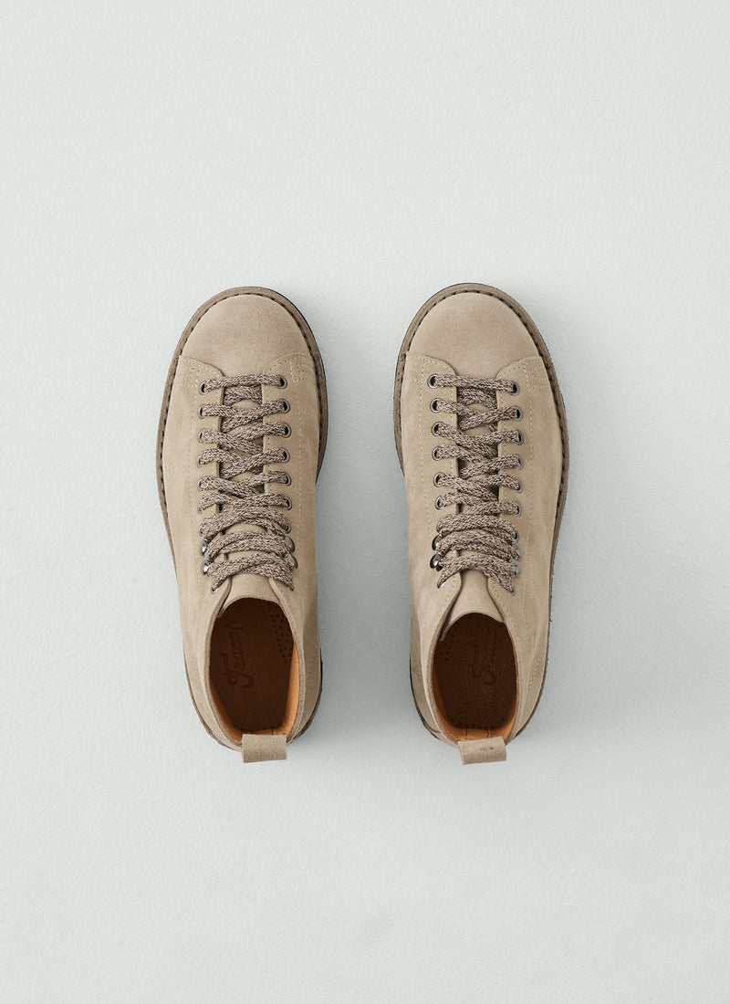 Fracap Suede Monkey Boots | Taupe
